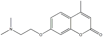 4-Methyl-7-[2-(dimethylaminio)ethoxy]-2H-1-benzopyran-2-one Structure