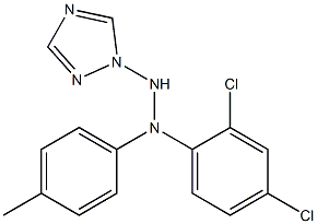 1-(1H-1,2,4-Triazol-1-yl)-2-[4-methylphenyl]-2-(2,4-dichlorophenyl)hydrazine,,结构式