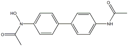 N-(4'-Acetylamino-4-biphenylyl)acetohydroxamic acid Struktur