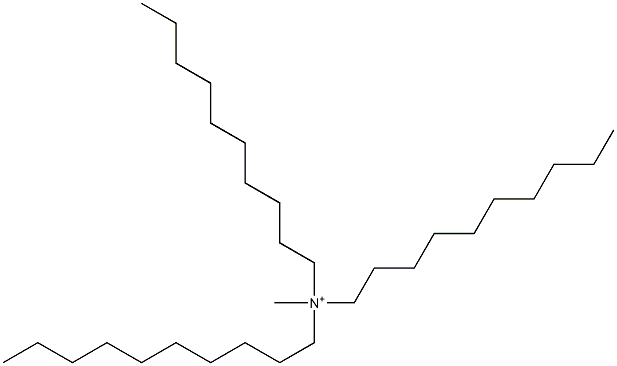 Methyltrisdecylaminium Structure