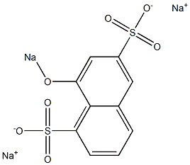 8-(Sodiooxy)-1,6-naphthalenedisulfonic acid disodium salt Struktur