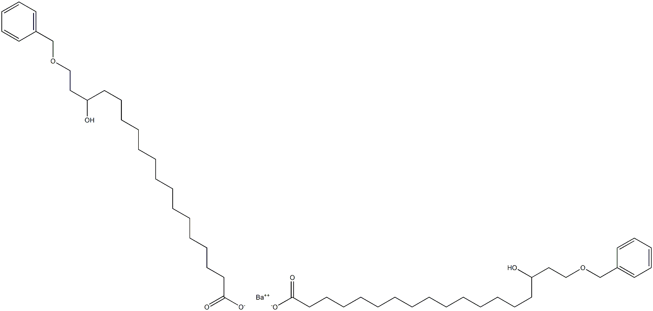 Bis(18-benzyloxy-16-hydroxystearic acid)barium salt Structure