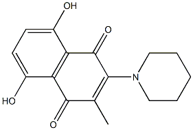 2-Piperidino-5,8-dihydroxy-3-methylnaphthalene-1,4-dione