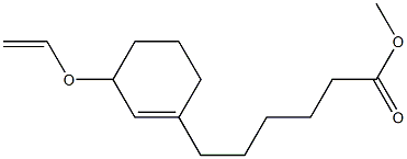 6-(3-Ethenyloxy-1-cyclohexenyl)hexanoic acid methyl ester Struktur