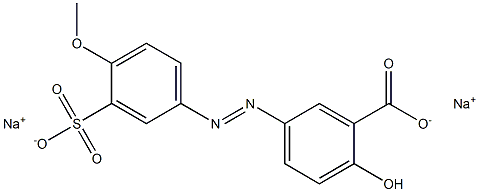  5-[(4-Methoxy-3-sulfophenyl)azo]-2-hydroxybenzoic acid disodium salt