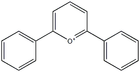 2,6-ジフェニルピリリウム 化学構造式