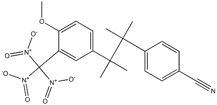 4-[1,1,2-Trimethyl-2-(4-methoxy-3-trinitromethylphenyl)propyl]benzonitrile