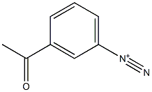 3-Acetylbenzenediazonium Structure