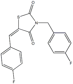  3-(4-Fluorobenzyl)-5-(4-fluorobenzylidene)thiazolidine-2,4-dione