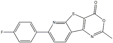 2-Methyl-7-(4-fluorophenyl)-4H-pyrido[3',2':4,5]thieno[3,2-d][1,3]oxazin-4-one