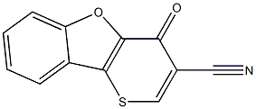 4-Oxo-4H-thiopyrano[3,2-b]benzofuran-3-carbonitrile 结构式