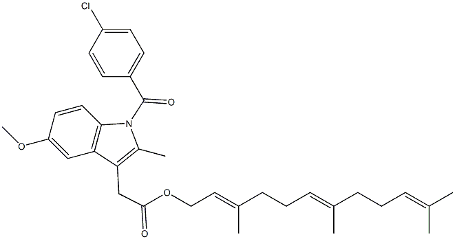 1-(4-Chlorobenzoyl)-5-methoxy-2-methyl-1H-indole-3-acetic acid [(6E)-3,7,11-trimethyl-2,6,10-dodecatrienyl] ester|