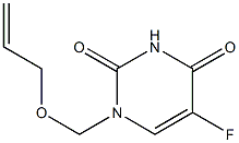 1-(2-Propenyloxymethyl)-5-fluorouracil 结构式