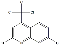 2,7-ジクロロ-4-(トリクロロメチル)キノリン 化学構造式