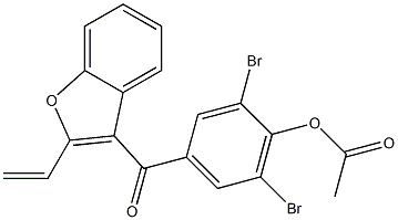 3-(3,5-Dibromo-4-acetoxybenzoyl)-2-ethenylbenzofuran|