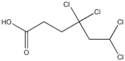 4,4,6,6-Tetrachlorocaproic acid Structure