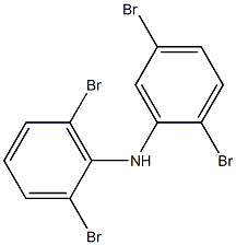 2,5-ジブロモフェニル2,6-ジブロモフェニルアミン 化学構造式