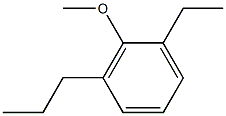1-Methoxy-2-ethyl-6-propylbenzene,,结构式