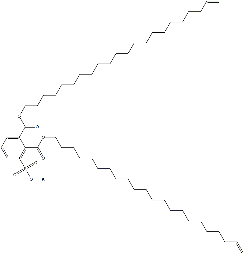 3-(Potassiosulfo)phthalic acid di(21-docosenyl) ester