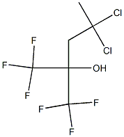 4,4-Dichloro-1,1,1-trifluoro-2-(trifluoromethyl)-2-pentanol,,结构式
