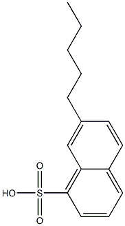 7-Pentyl-1-naphthalenesulfonic acid Structure