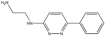 3-(2-アミノエチルアミノ)-6-フェニルピリダジン 化学構造式
