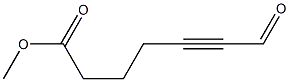 6-ホルミル-5-ヘキシン酸メチル 化学構造式