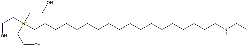 18-(Ethylamino)-N,N,N-tris(2-hydroxyethyl)-1-octadecanaminium Structure