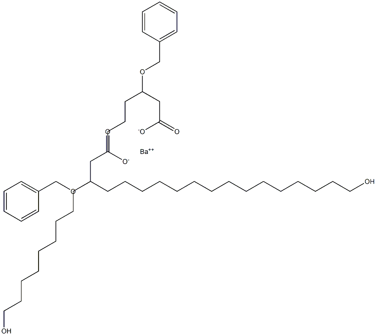 Bis(3-benzyloxy-18-hydroxystearic acid)barium salt|