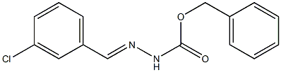 3-Chlorobenzaldehyde benzyloxycarbonyl hydrazone 结构式