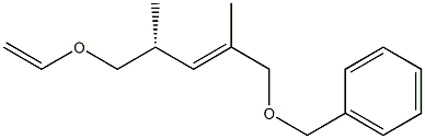 (4R,2E)-1-ベンジルオキシ-5-エテニルオキシ-2,4-ジメチル-2-ペンテン 化学構造式