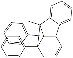 5-メチル-6,11-ジフェニル-5,6,7,10-テトラヒドロ-5,6,10-メテノベンゾシクロオクテン 化学構造式