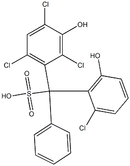 (2-Chloro-6-hydroxyphenyl)(2,4,6-trichloro-3-hydroxyphenyl)phenylmethanesulfonic acid