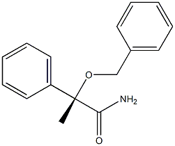 [S,(-)]-2-(Benzyloxy)-2-phenylpropionamide Struktur