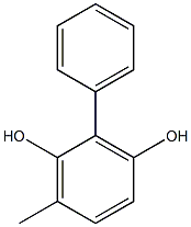 2-Phenyl-6-methylbenzene-1,3-diol Struktur