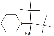 1-(Trimethylgermyl)-1-piperidino-2,2-dimethylpropan-1-amine 结构式