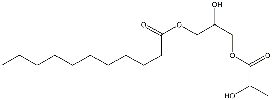 2-Hydroxypropionic acid 2-hydroxy-3-undecanoyloxypropyl ester