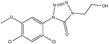 1-(2,4-Dichloro-5-methoxyphenyl)-4-(2-hydroxyethyl)-1H-tetrazol-5(4H)-one Structure