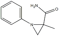 1-Phenyl-2-methylaziridine-2-carboxamide,,结构式