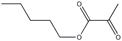 2-オキソプロパン酸ペンチル 化学構造式