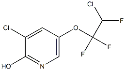 3-Chloro-5-(2-chloro-1,1,2-trifluoroethoxy)pyridin-2-ol 结构式