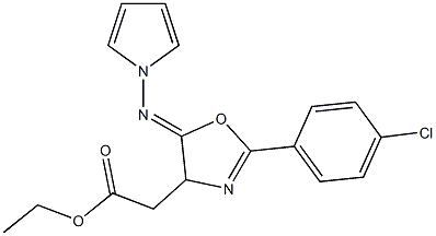 2-(4-Chlorophenyl)-5-pyrrolizinooxazole-4-acetic acid ethyl ester|