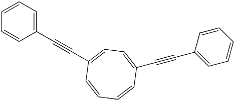 1,4-Bis(phenylethynyl)cycloocta-1,3,5,7-tetrene,,结构式