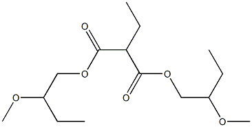 Propane-1,1-dicarboxylic acid bis(2-methoxybutyl) ester 结构式