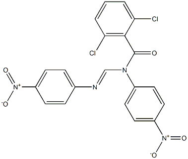 N1-(2,6-Dichlorobenzoyl)-N1,N2-bis(4-nitrophenyl)formamidine Structure