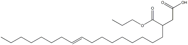 3-(9-Heptadecenyl)succinic acid 1-hydrogen 4-propyl ester 结构式