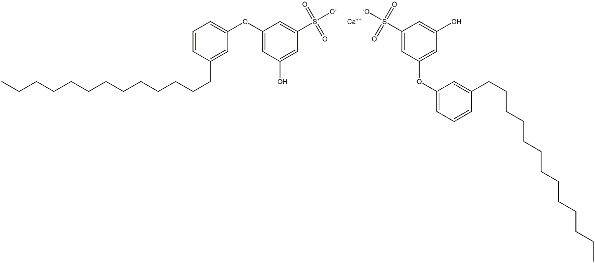 Bis(5-hydroxy-3'-tridecyl[oxybisbenzene]-3-sulfonic acid)calcium salt