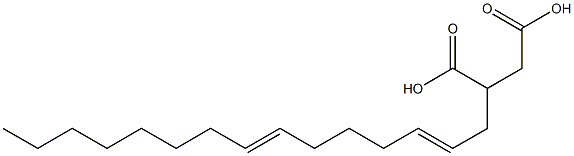 (2,7-Pentadecadienyl)succinic acid,,结构式