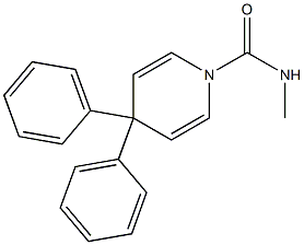 1,4-Dihydro-4,4-diphenyl-N-methylpyridine-1-carboxamide Structure