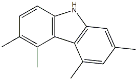 2,4,5,6-Tetramethyl-9H-carbazole Struktur